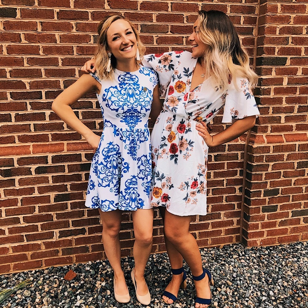 White Floral Summer Dresss